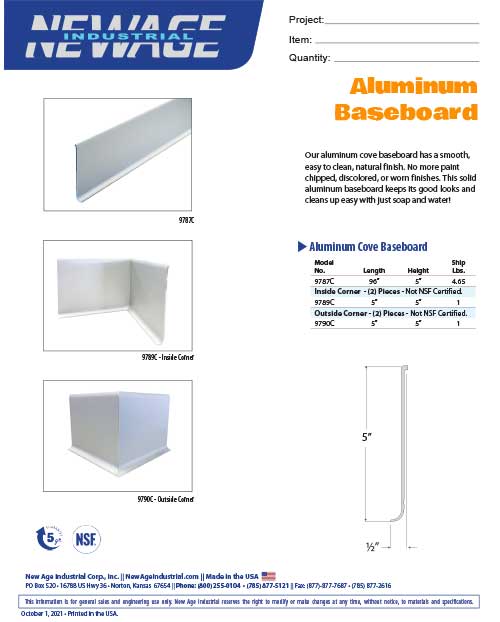 Aluminum Baseboard