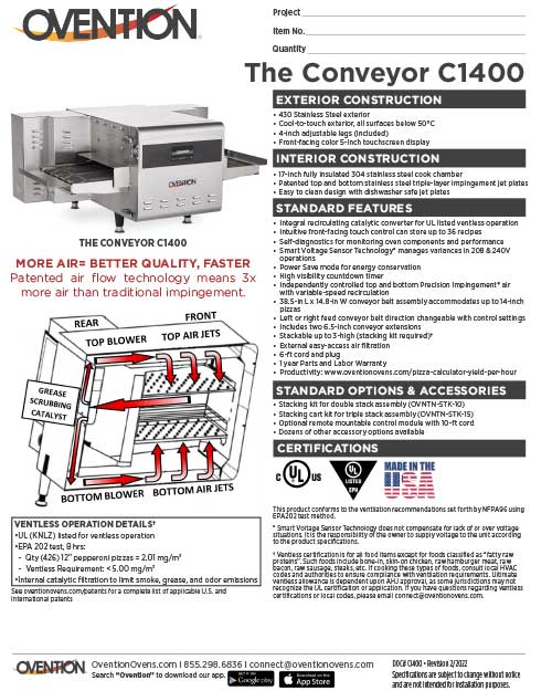 Conveyor C1400