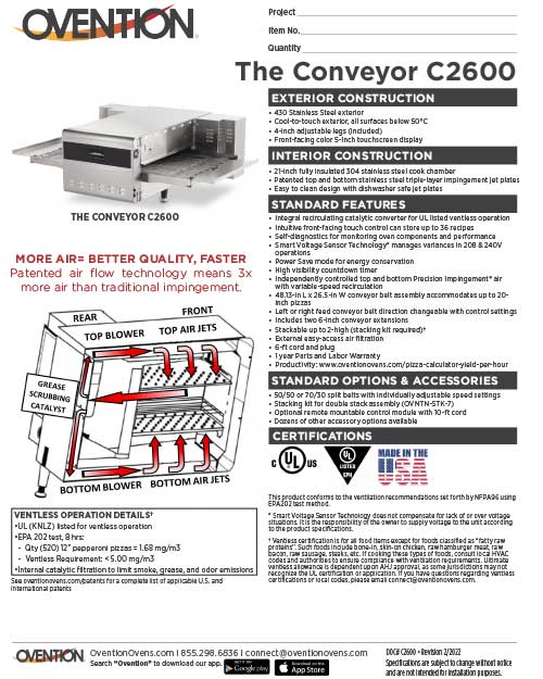 Conveyor C2600