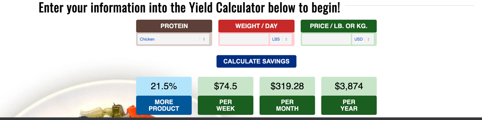 Yield Calculator 
