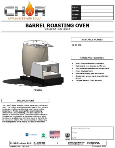 Barrel Roasting Oven