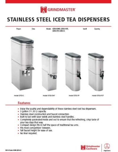 Grindmaster Iced Tea Dispensers